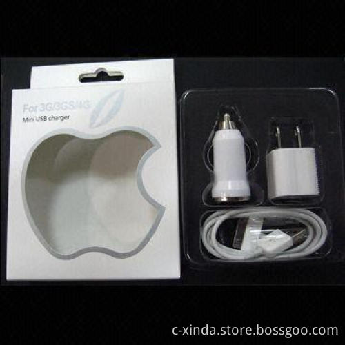 Mini 3-in-1 Charger for iPhone, with mini USB Power Adapter and Cable